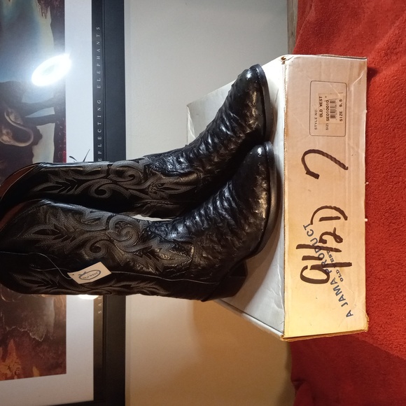 Ostrich leather boots - Picture 9 of 10